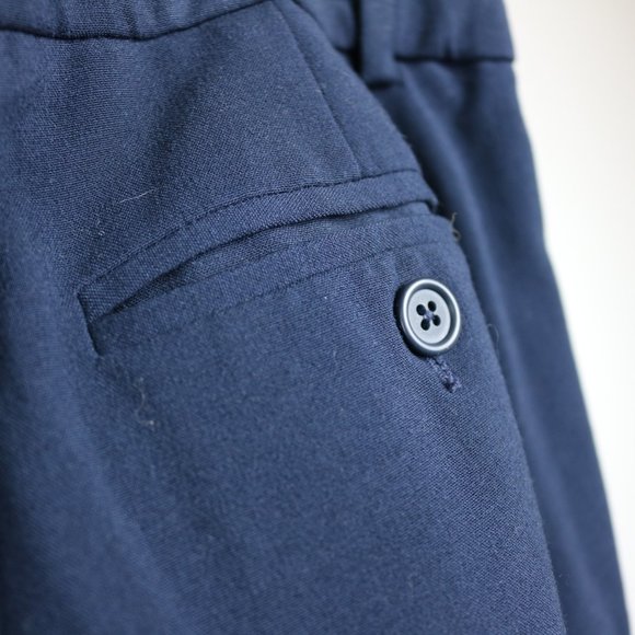 212 Collection Navy Dress Pants Size 8P – Classic Straight Leg Work Trousers - Picture 7 of 8